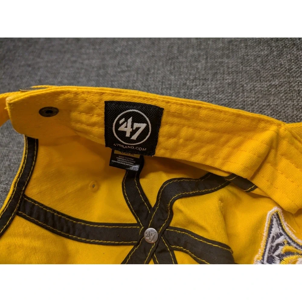 Nashville Predators NHL Hat '47 Yellow Strapback Baseball‎ Trucker Hockey Cap